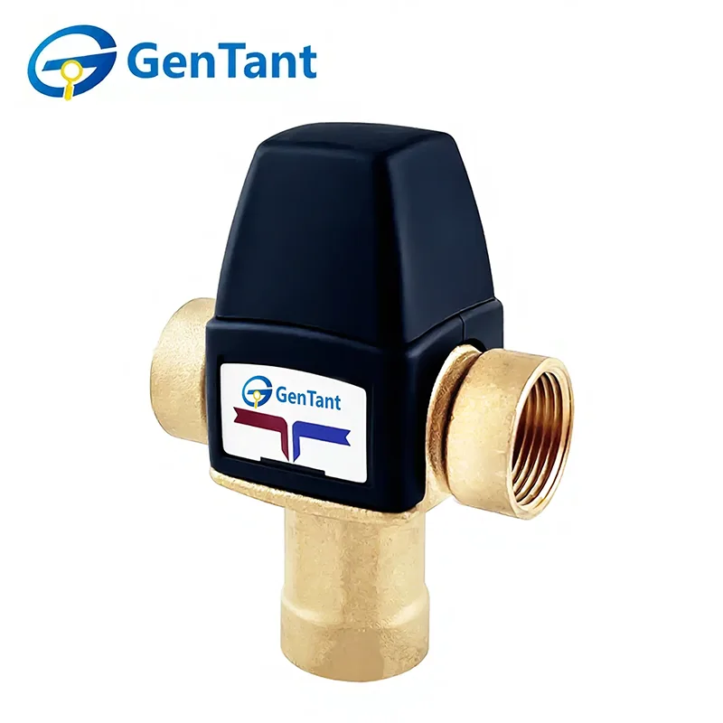 Thermostatic Mixing Valve With Bottom Water Outlet